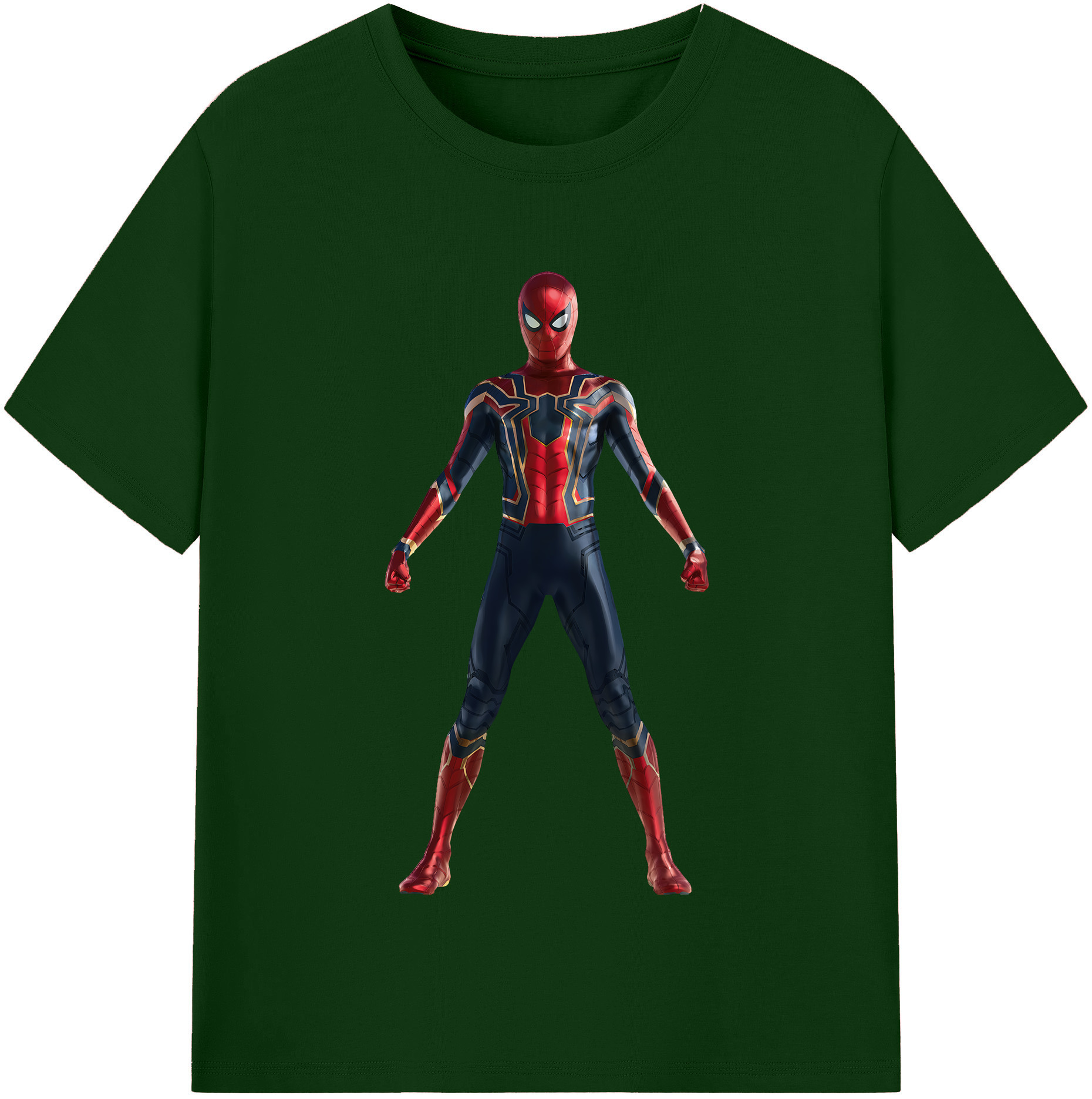 （画像用） Spider Man スパイダーマン 綿100％半袖Tシャツ（フロントプリント）